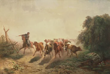 Union Drover with Cattle for the Army