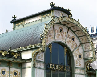 The Otto Wagner Pavilion on Karlsplatz