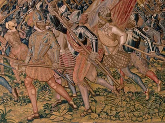 Night Assault on Ardres or Capture of the Low Town of Ardres. Series Triumphs and Battles of Archduke Albert