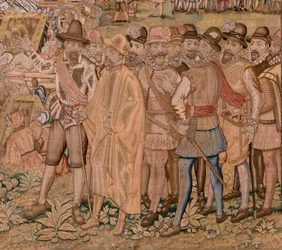 Triumphs and battles of Archduke Albert. The capture of the town of Hulst. Seventh tapestry in the series