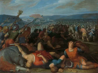 The Batavians Defeating the Romans on the Rhine (one of a series of twelve on the Insurrection of the Batavians against the Romans)