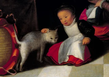 The artist and his family (detail)