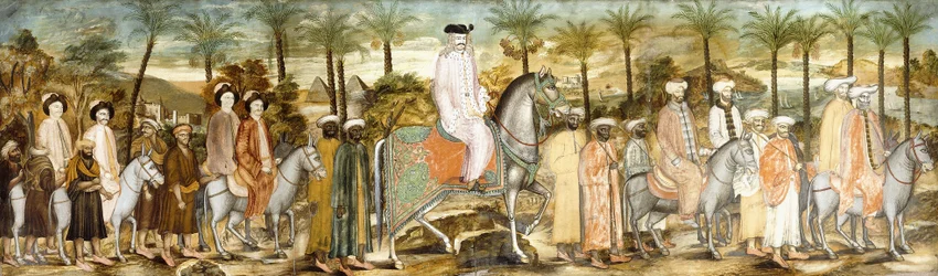 European Gentlemen in Procession of Orientals
