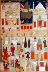 Festivities for the circumcision of the son of Sultan Murad II