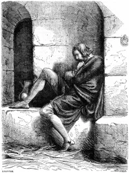 Robert of Normandy a Prisoner in Cardiff Castle, 19th century