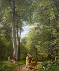 A Beech Wood in May near Iselingen Manor, Zealand