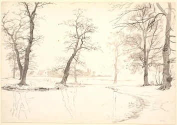 The Stream Through Breelde Forest Near Usserød