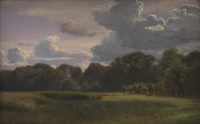 Approaching Thunderstorm over Nysø Garden and the Free Bed