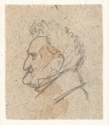 Profile Portrait of the Flower Painter C.D. Fritzsch