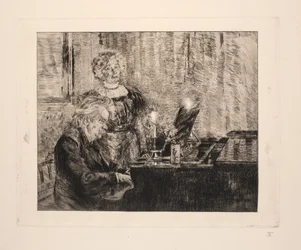 Edvard and Nina Grieg at the Piano