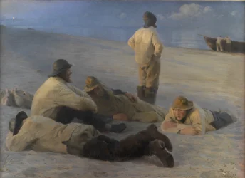 Fishermen at Skagen Beach
