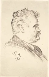 Portrait of Carl Locher, profile