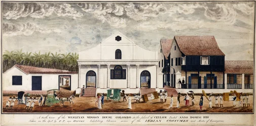 A South View of the Wesleyan Mission House, Colombo on the Island of Ceylon, Erected Anno Domini 1816