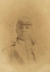 Cabinet Card of Col. Charles Young as a Cadet at West Point