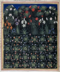 Garden (From: Regia Carmina by Convenevole da Prato). Around 1335