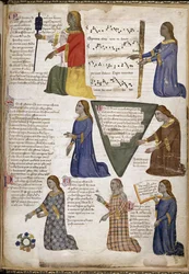 The Seven Liberal Arts from Regia Carmina by Convenevole da Prato