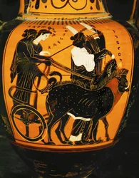 Cadmos, Brother of Europa, Father of Semele, and His Wife Harmonia, Daughter of Ares and Aphrodite