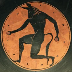 Ancient Greek Pottery of the Minotaur