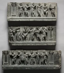 Bacchanalian Relief, Pakistan, Gandhara, Buner area, early Kushan Period