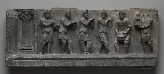 Bacchanalian Relief, Pakistan, Gandhara, Buner area, early Kushan Period (AD 1-320)
