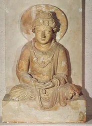 Buddha seated in meditation, from Gandhara, Greco-Buddhist Style, 1st-4th century