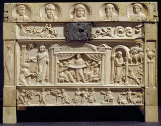 Paleochristian Art: Reliquary Decorated with Scenes from the Old and New Testament