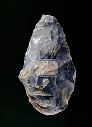 Hand axe, from St. Acheul, Somme, Amiens, France, Paleolithic, c.200,000 BC