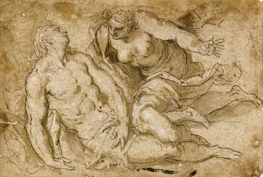 Venus discovering the dead Adonis