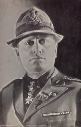 Benito Mussolini in Uniform Militia