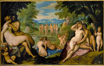 Amori: Reciprocal Love, One of a Series of Four Paintings Love in the Golden Age