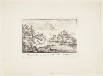 View of the Tiber to the Left of Porta del Popolo