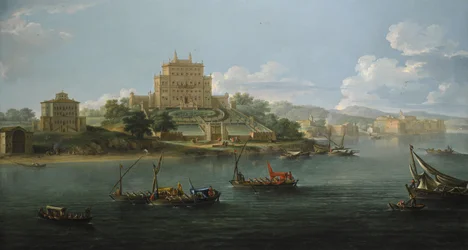 View of the Villa Costaguti and Villa Pamphilj Between Anzio and Nettuno