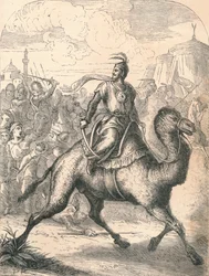 Saladin Escaping on a swift Dromedary