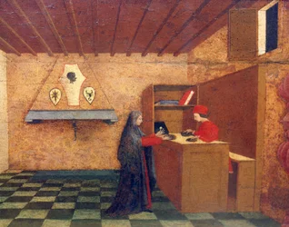 Predella of Miracle of Profaned Host (detail)