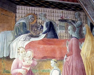The Birth of the Virgin (detail)