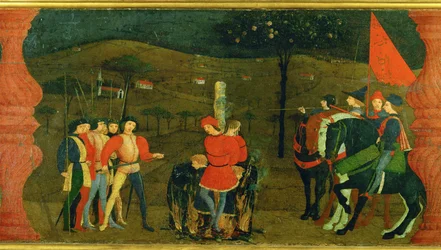 The Desecration of the Host. The perpetrators are burnt at the stake