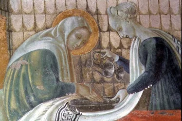 The Nativity of the Virgin (detail)