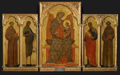 Polyptych. Center Panel: Madonna and Child
