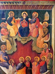 The Virgin Surrounded by Twelve Apostles or Pentecost