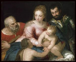 The Holy Family with the young St John the Baptist and St George, early 1550s