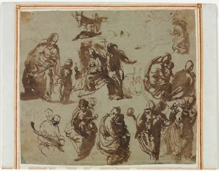 Various Sketches of the Madonna and Child, c. 1580
