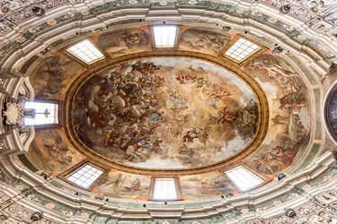 Cathedral of San Cataldo, Chapel of San Cataldo, Vault Frescoed with the Glory of San Cataldo, Taranto, Puglia
