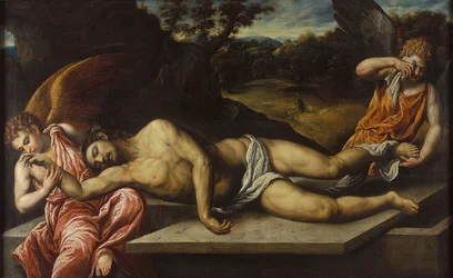 Dead Christ Mourned by Angels