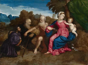 The Virgin Mary and Child with Saints Jerome and Anthony Abbot and a Donor