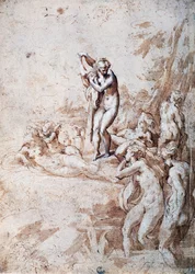 Nymphs Bathing