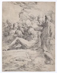 Entombment Facing Left, 1529-1530