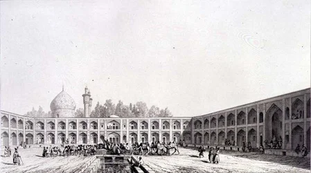 The Caravanserai Shah Sultan-Hussein, Isfahan, plate 32 from 