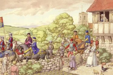 Prince Edward Riding from Ludlow to London