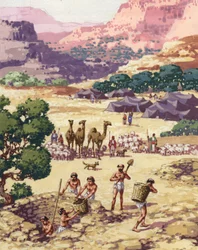 Abram and his family and followers settling in Bethel