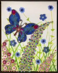 Butterflies, Blue & Purple, 2016